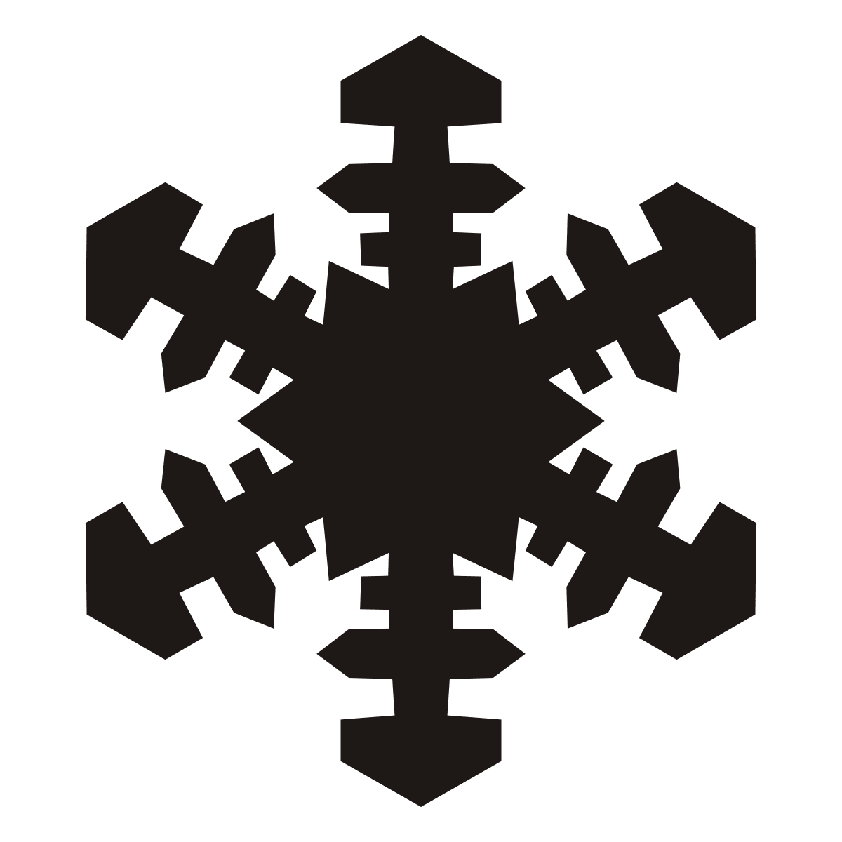 Snowflake wikimedia mons clipart image