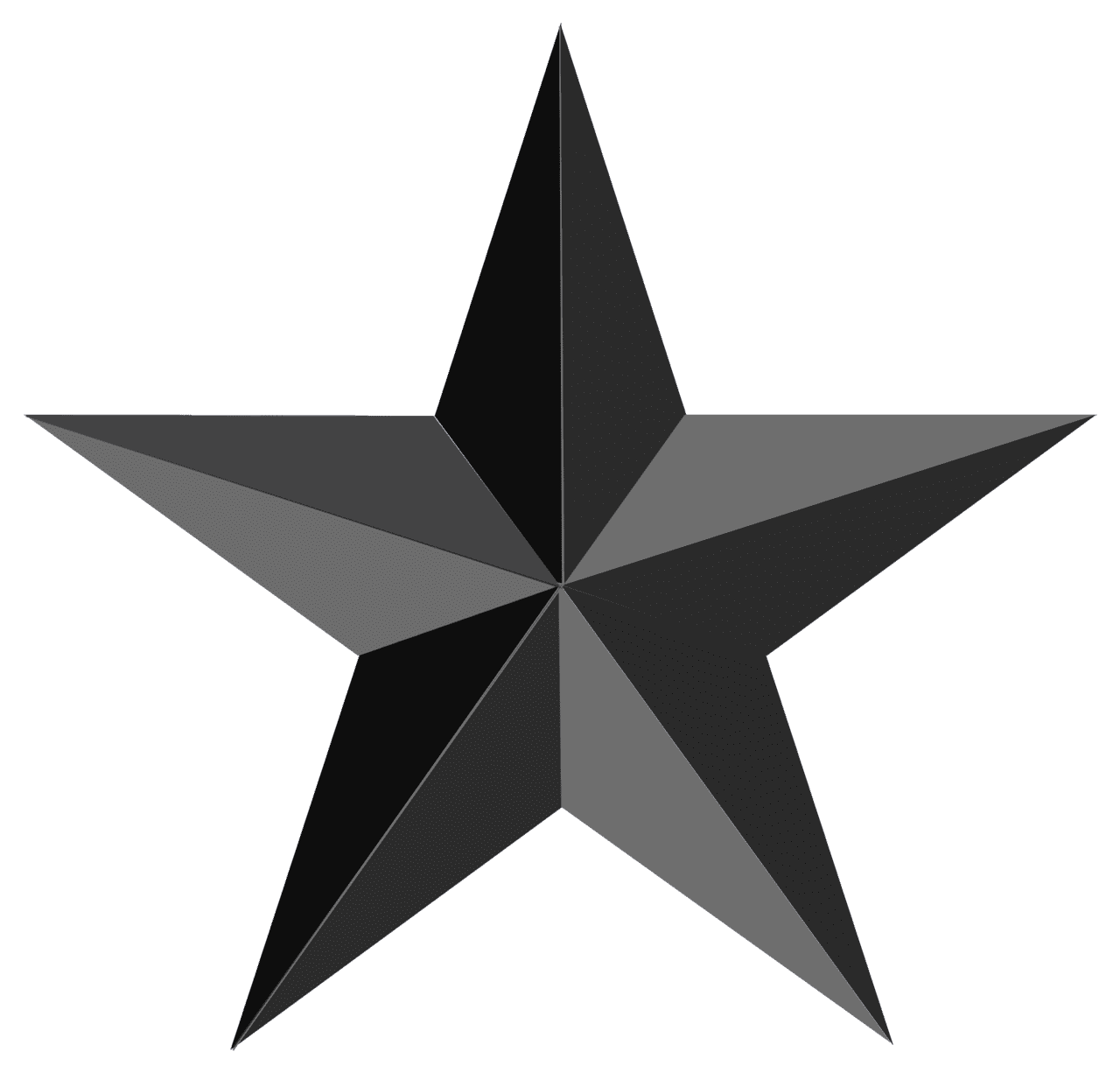 Black star clipart transparent