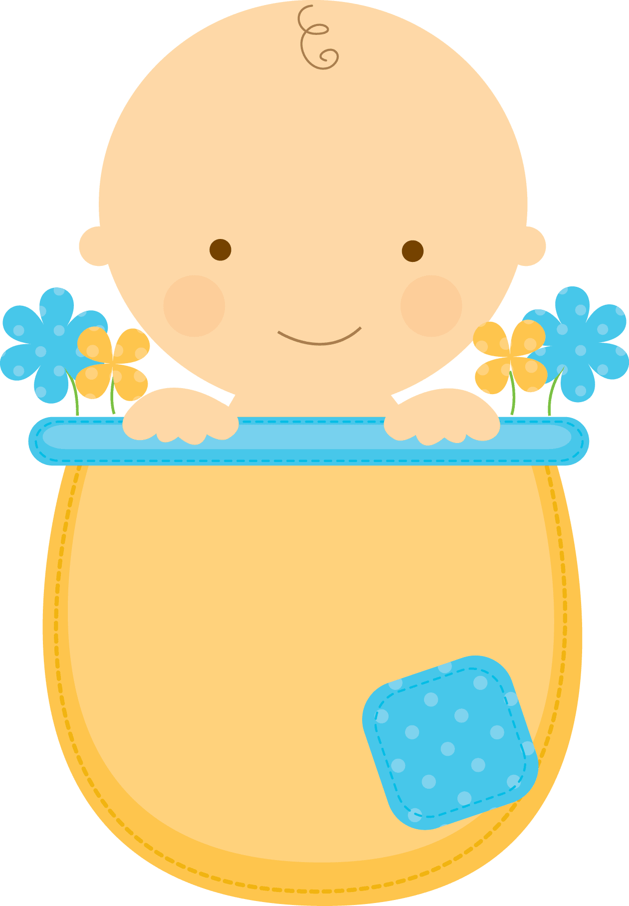 Baby clipart boy scrapbook photo