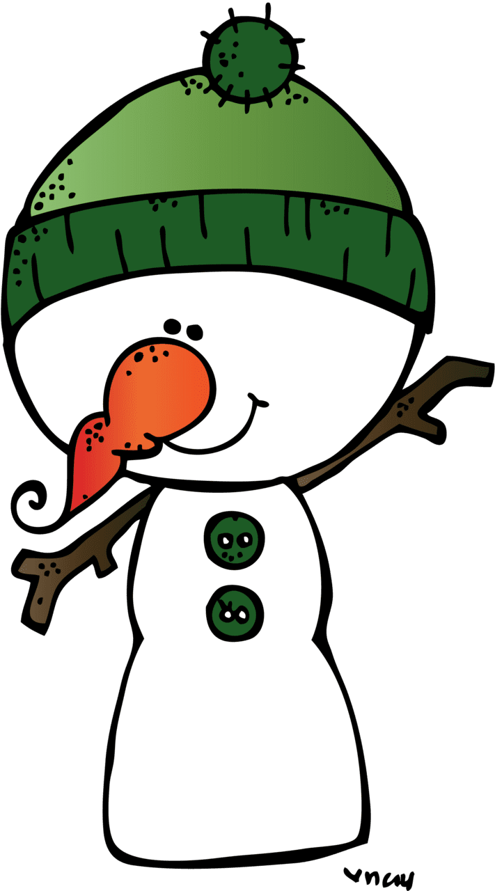 Cute snowman clipart for christmas crafts photo