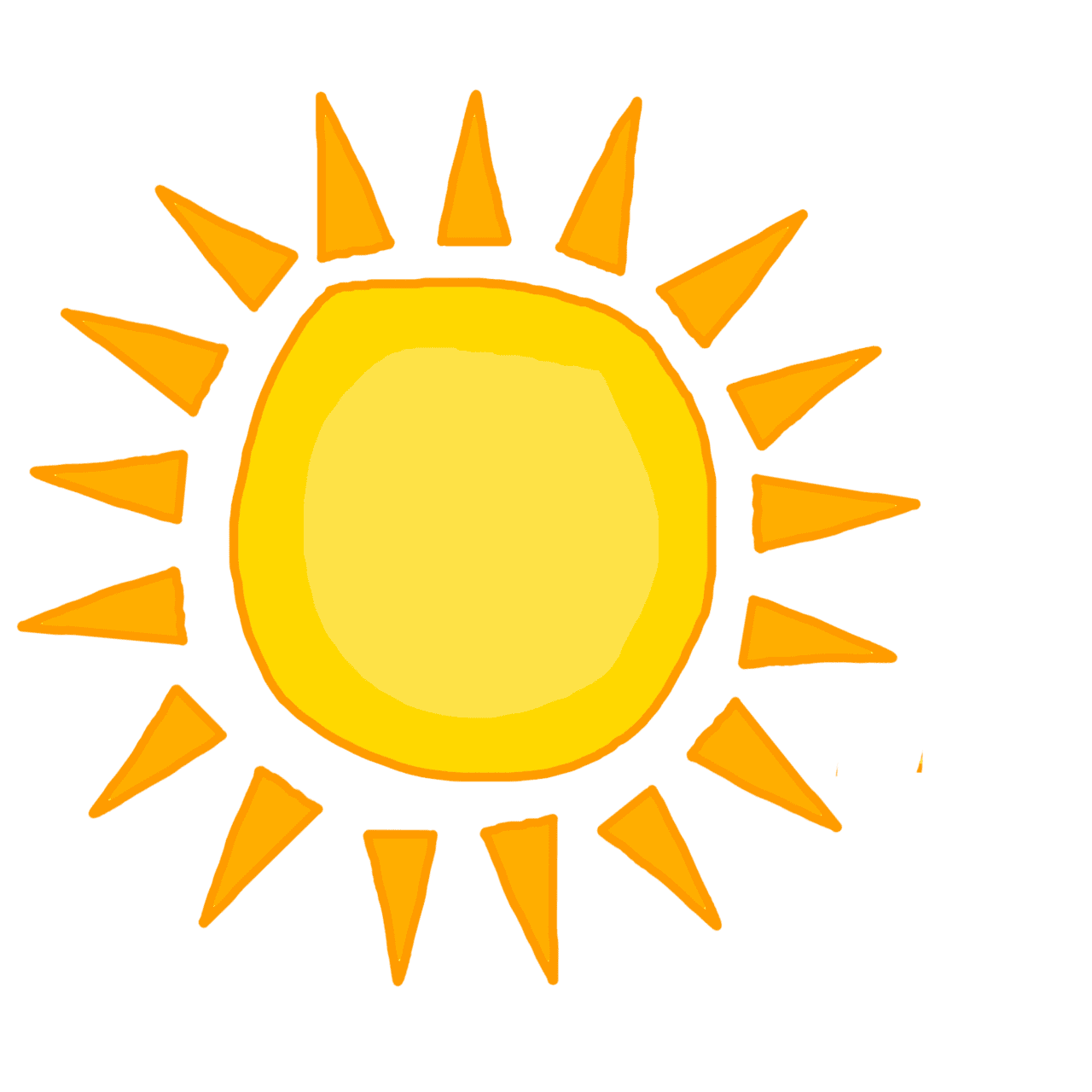 Sun clipart image 2