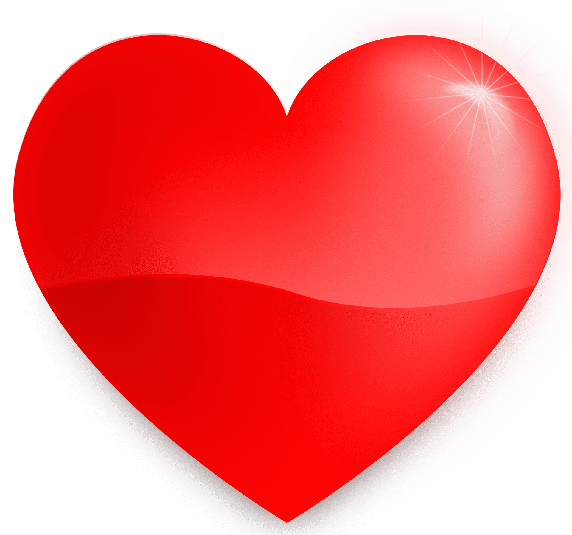 Red heart clipart free 2