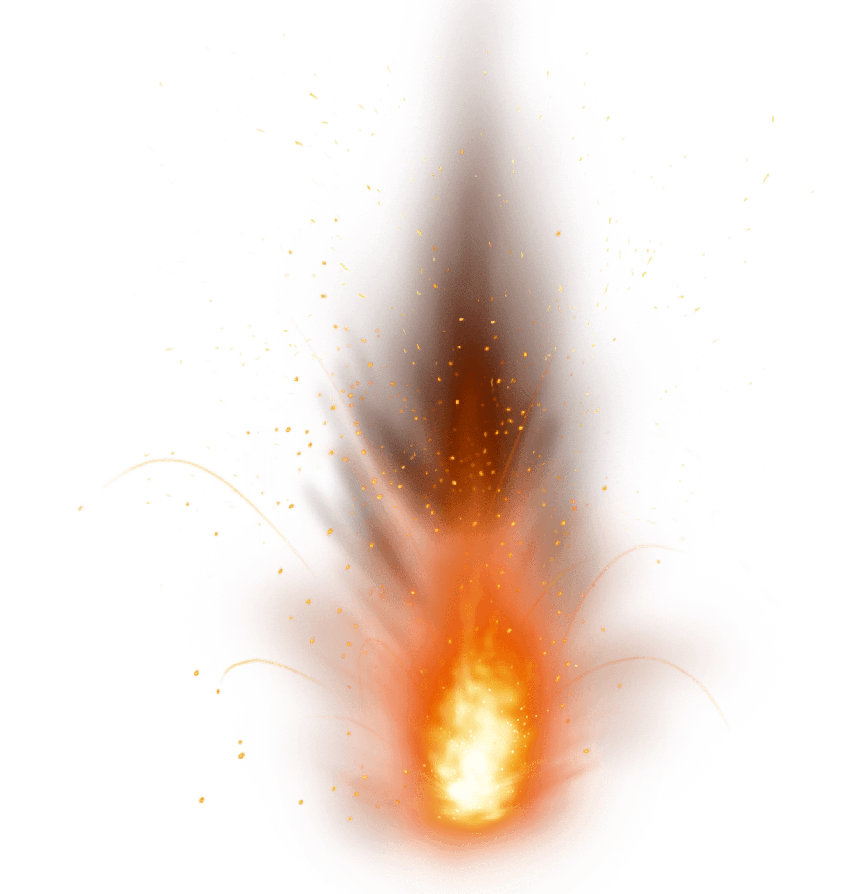 Fire explosion sparkling clipart free