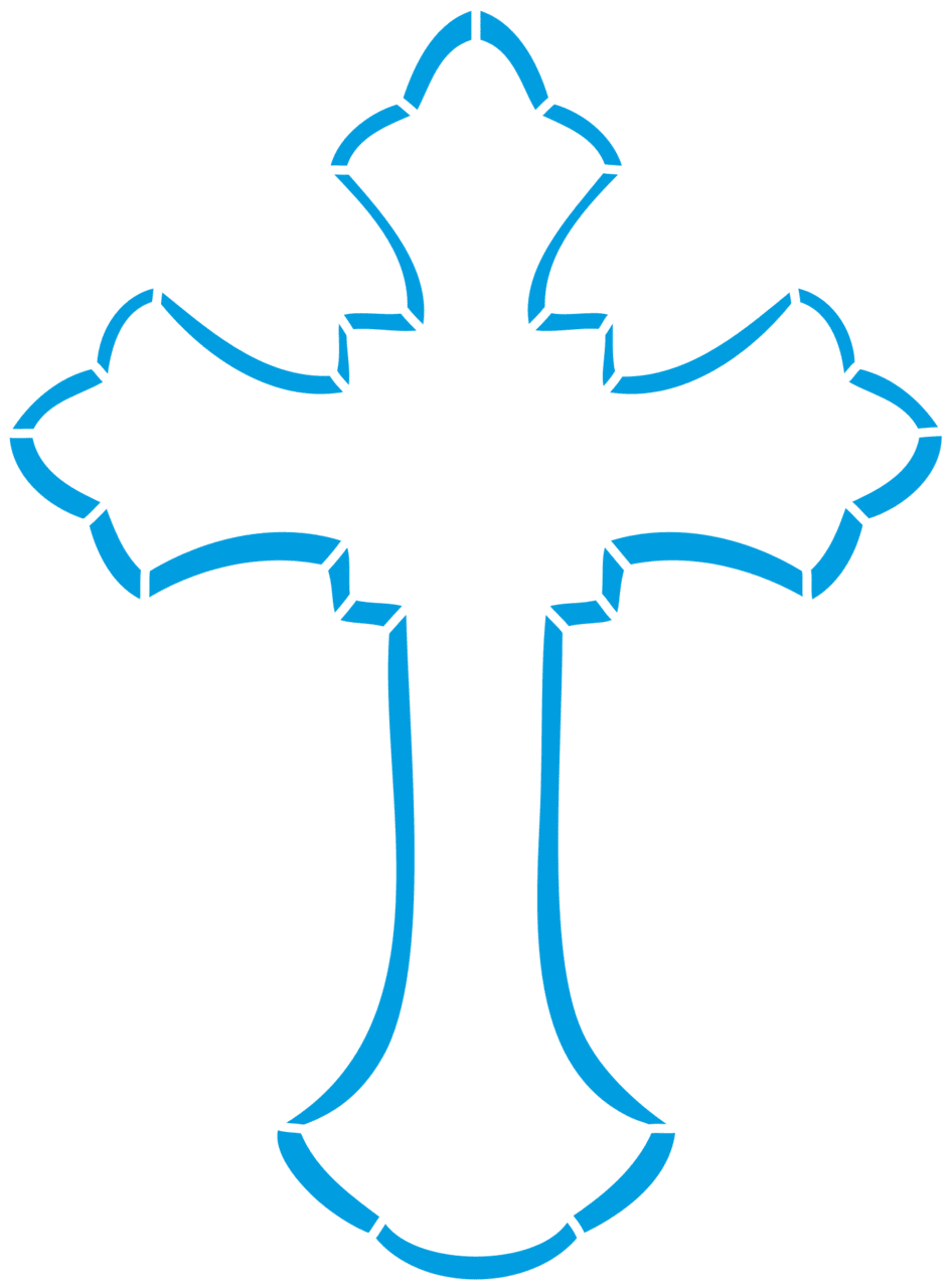 Cross pin page clipart clip art