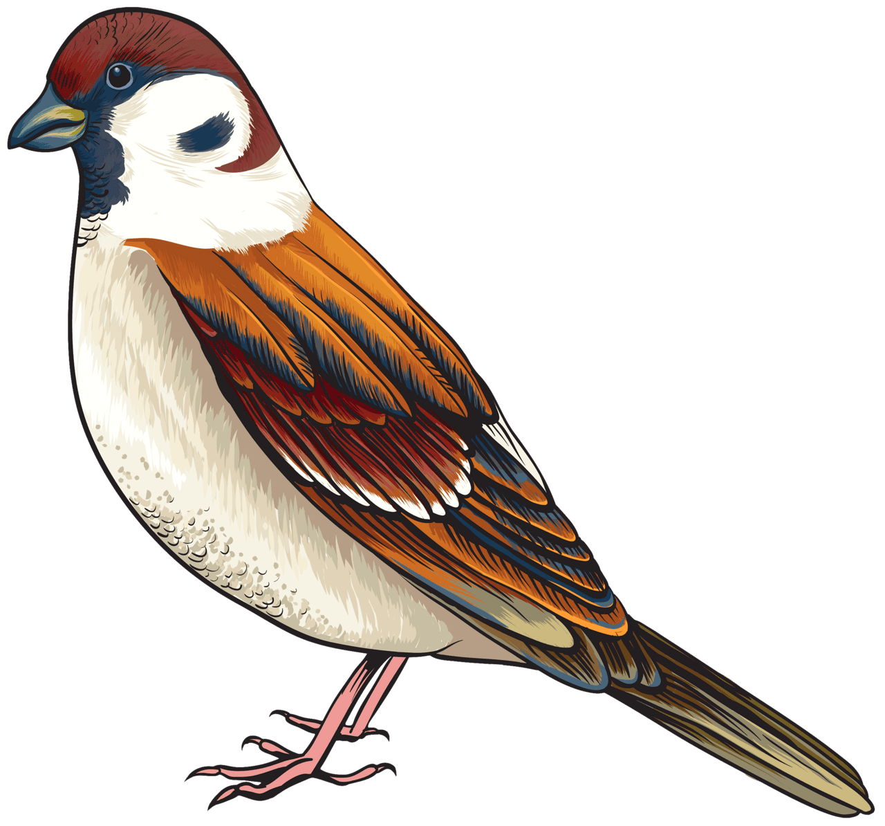 Vintage bird clipart images
