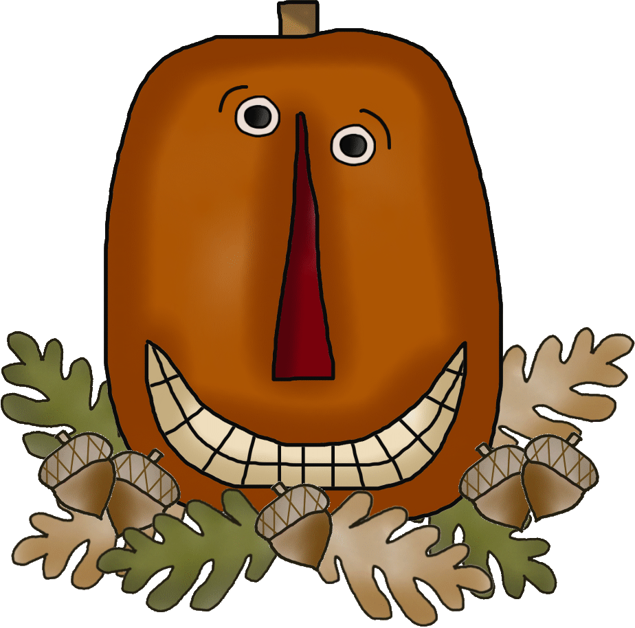 Pumpkin pin page clipart logo