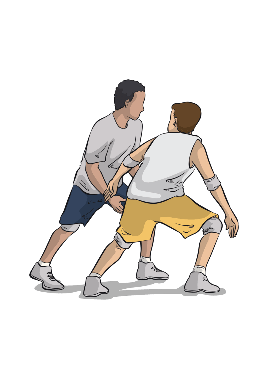 Basketball rebounding drills improving technique and toughness training clipart photo