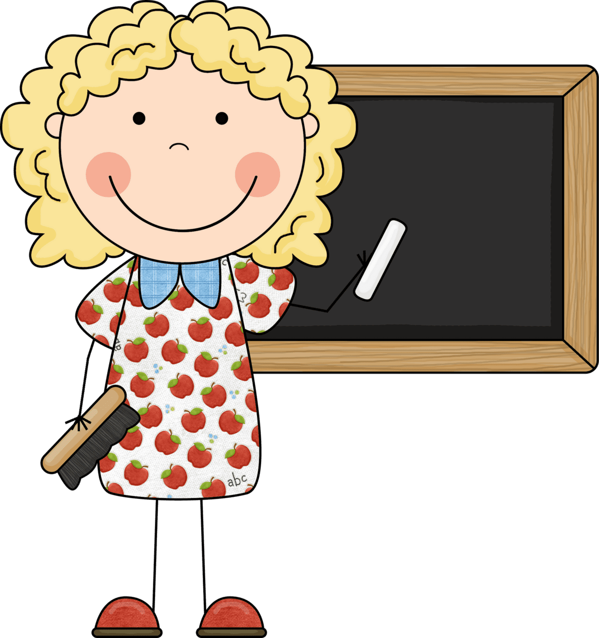 Kindergarten teacher clipart cartoon school picture