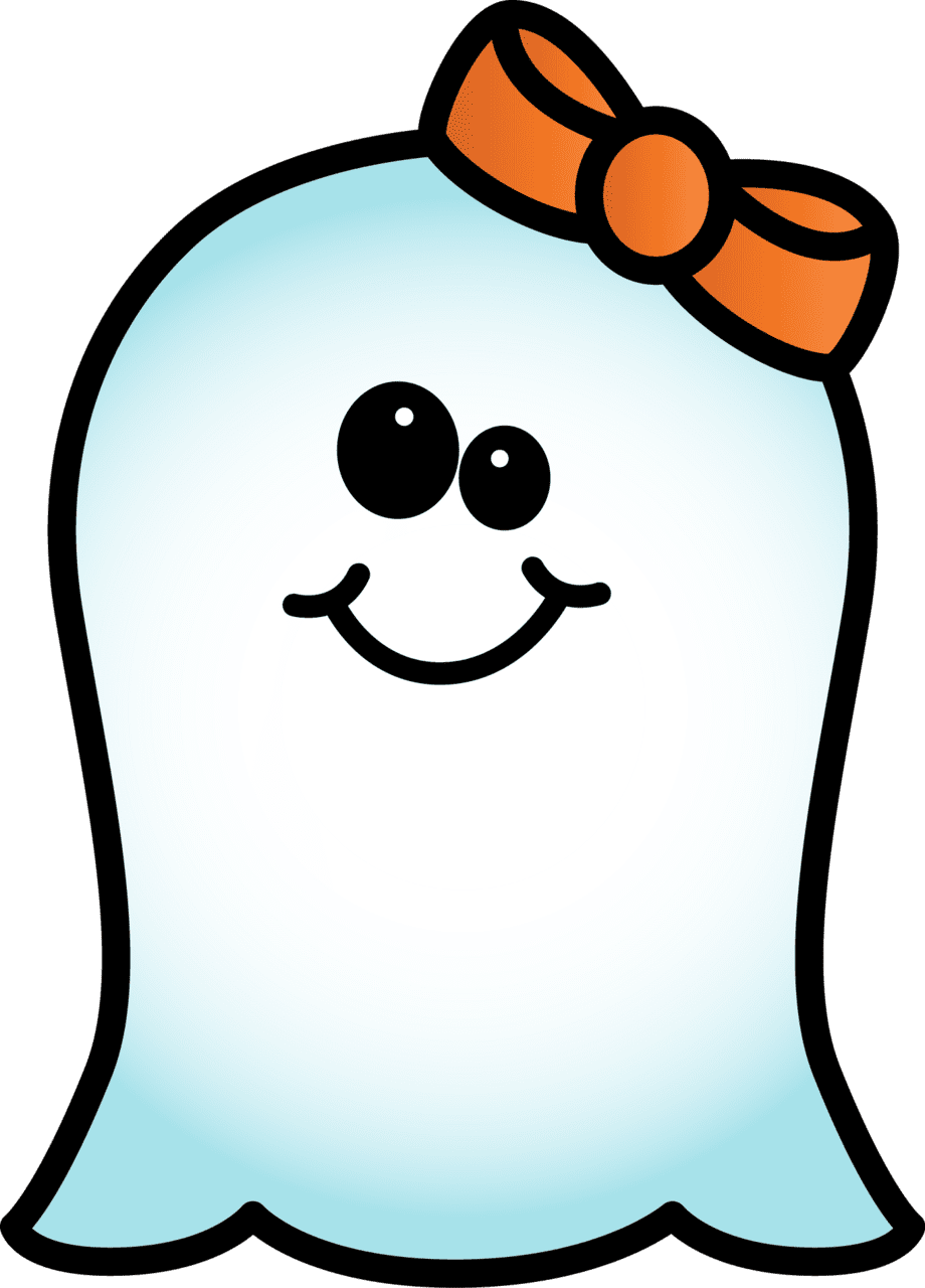 Ghost pin page clipart image