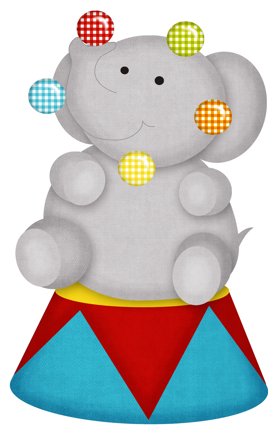 Circus elephant clipart picture