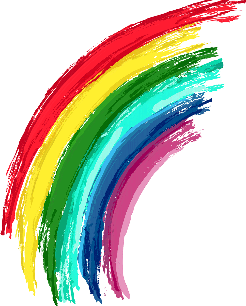 Rainbow pin page clipart vector 4