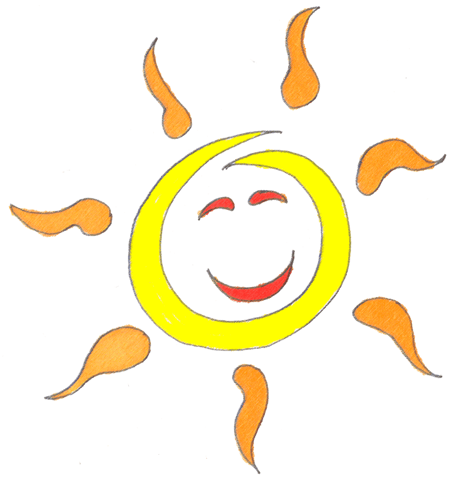 Sunshine names of the summer solstice clipart art transparent