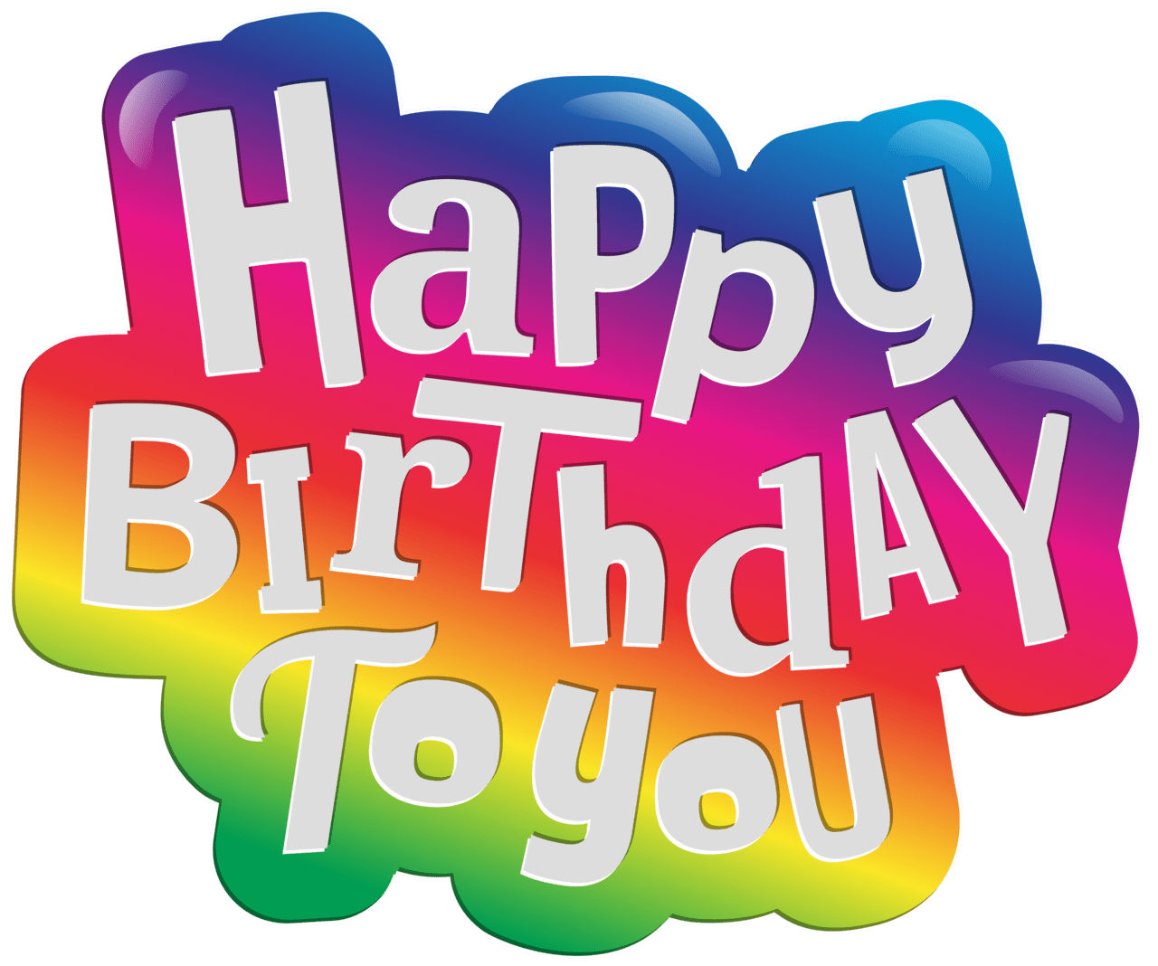 Happy birthday to you clipart image