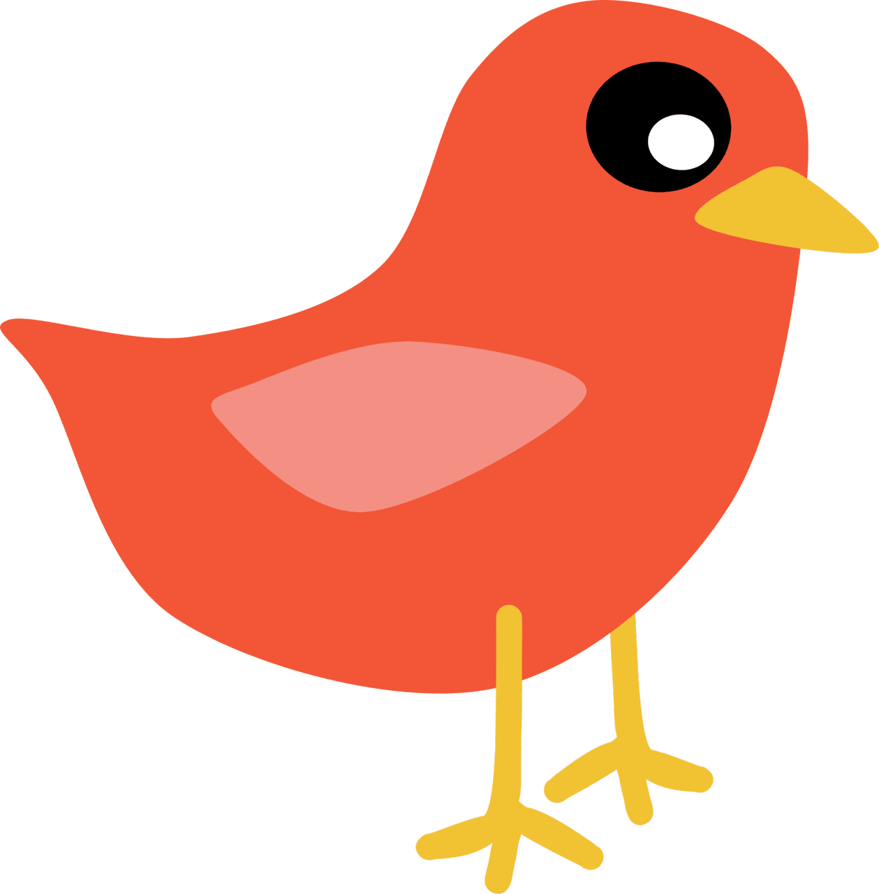 Red bird clipart logo