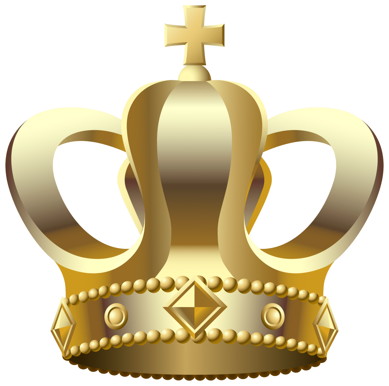 Gold crown clipart image