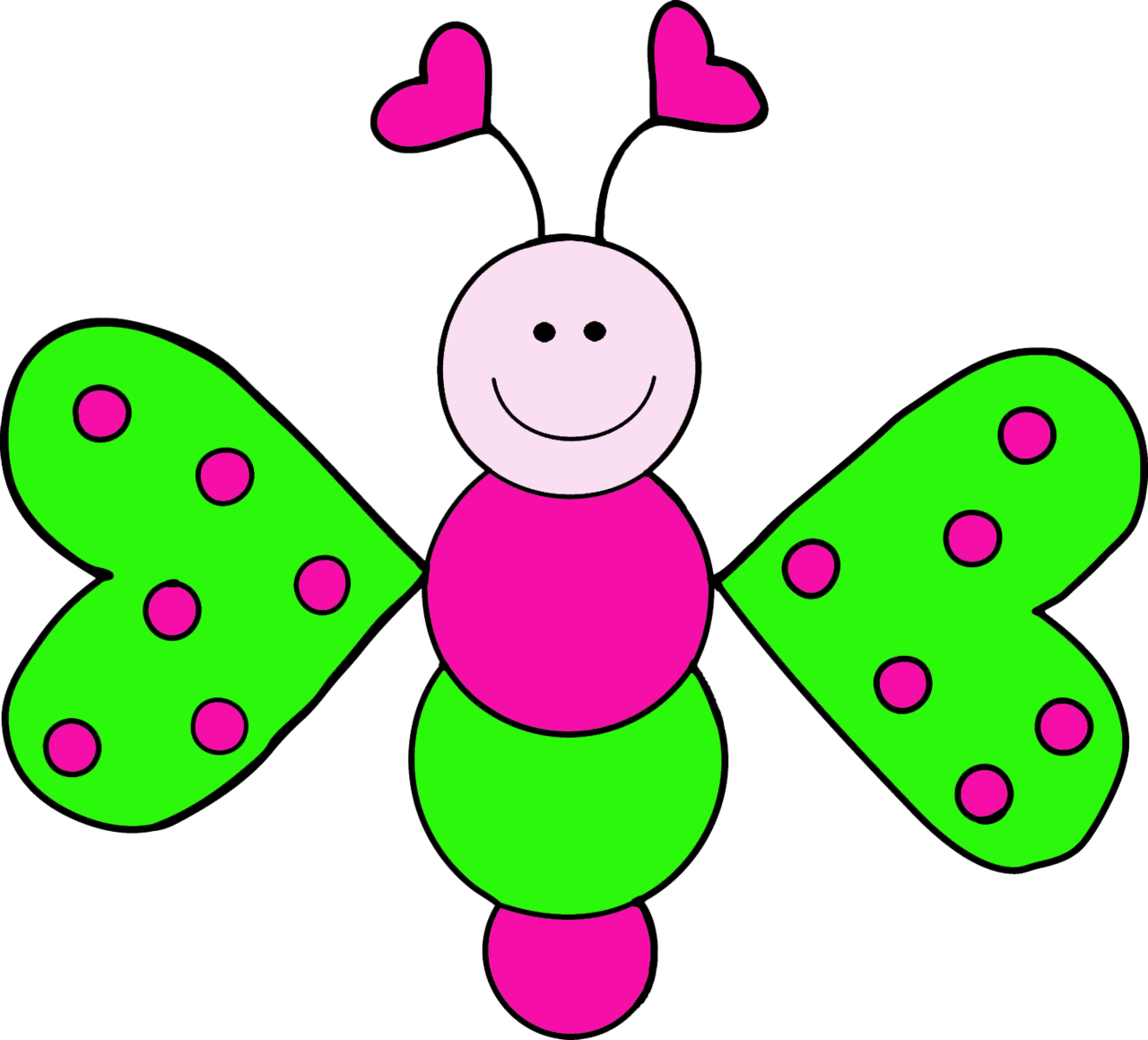 Butterfly love bugs bie clipart free