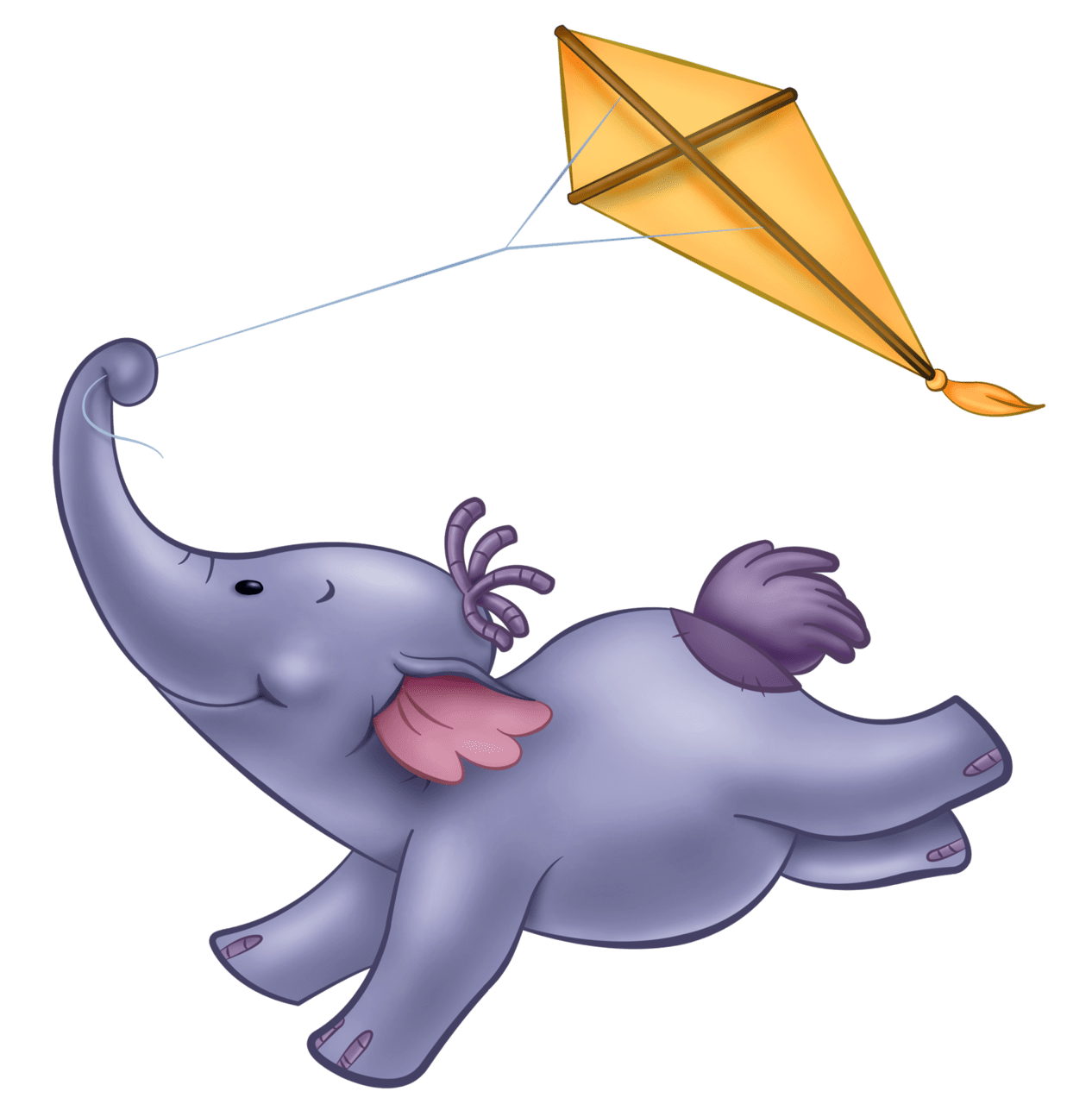 Cute elephant cartoon picture clipart