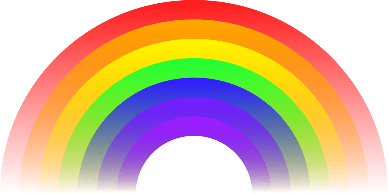 Rainbow image with background clipart