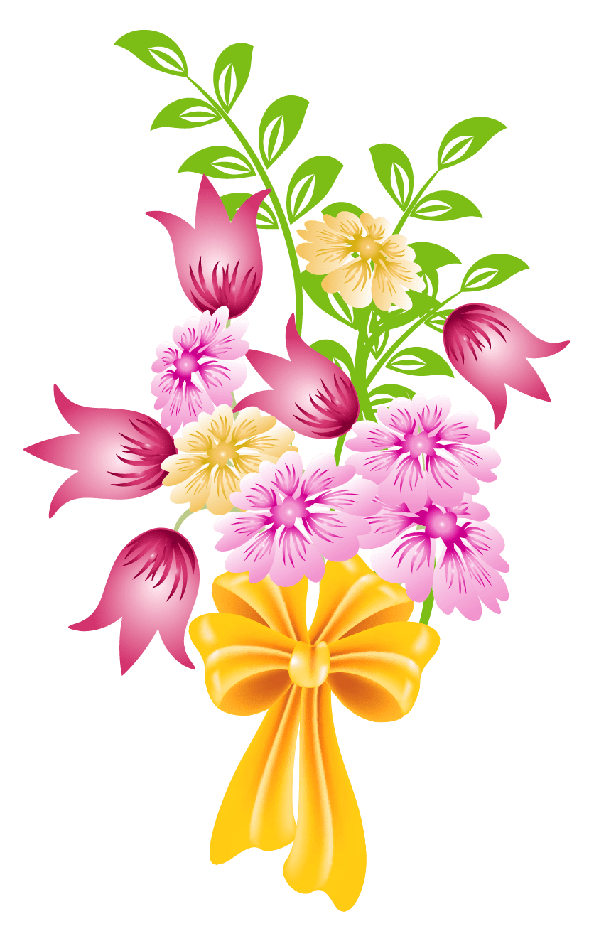 Flowers spring bouquet clipart flower drawing clip image