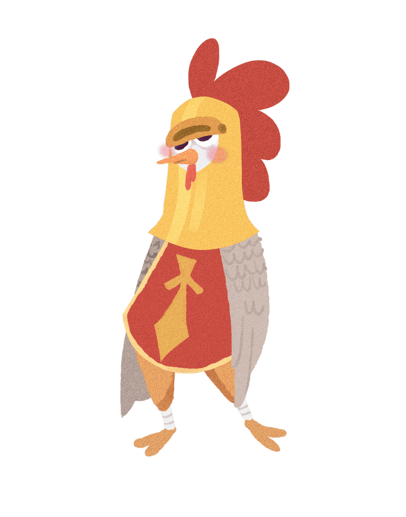 Knox the chicken knight of ac by banfran deviantart clipart picture