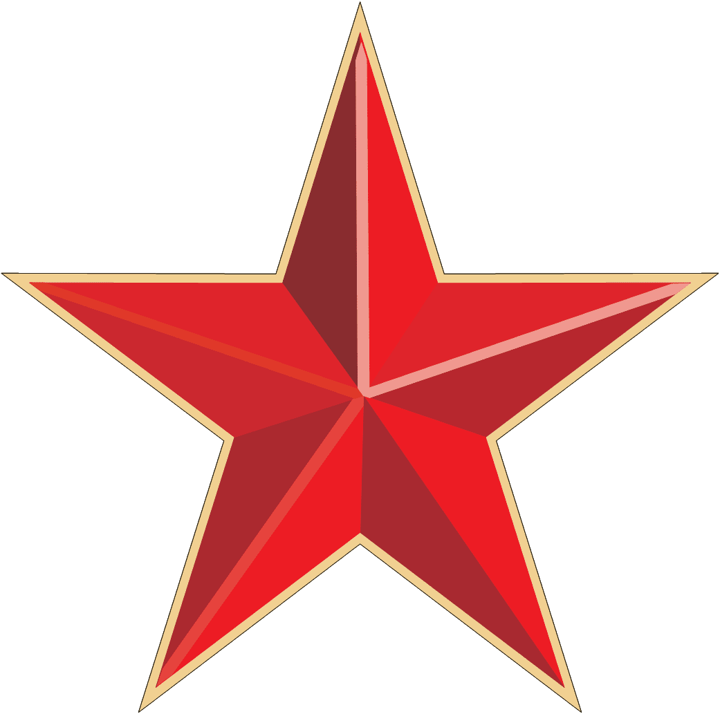 Red star clipart transparent