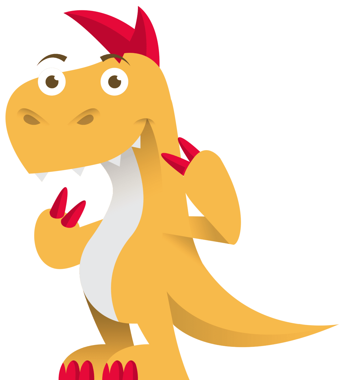 Dino from saywhat video dictionary app slang peace sign graphic dinosaur dinos clipart image