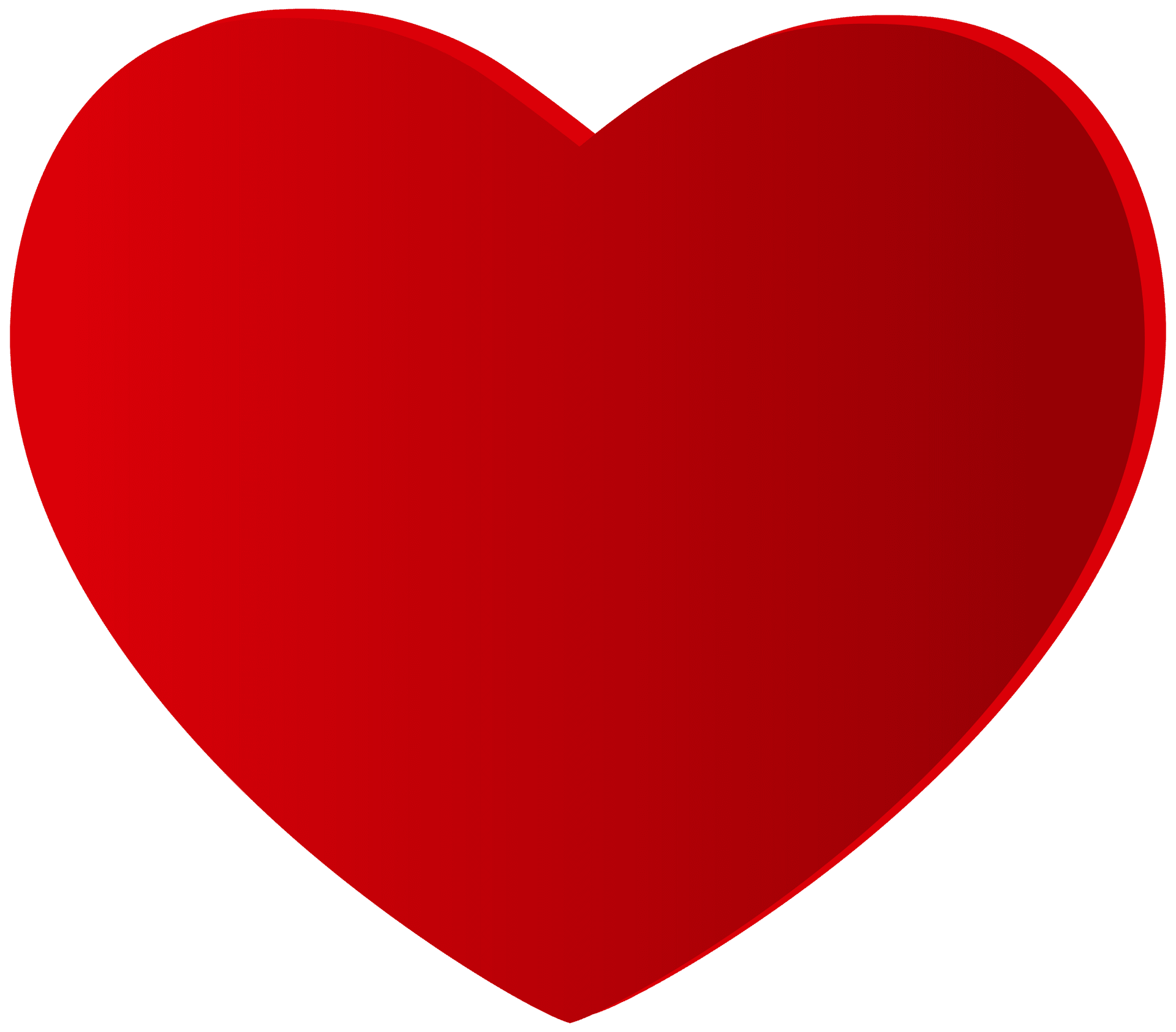 Large red heart clipart free