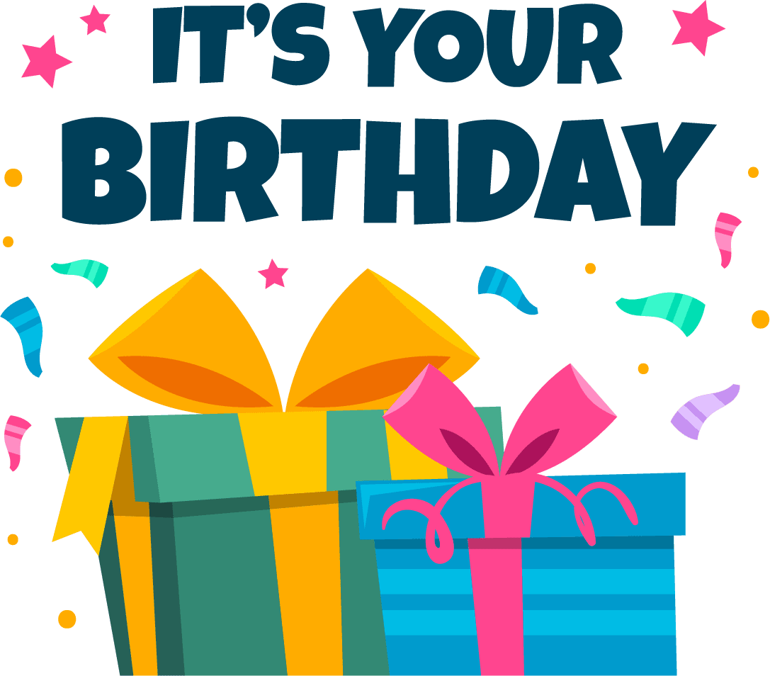 Happy birthday hamper clipart photo