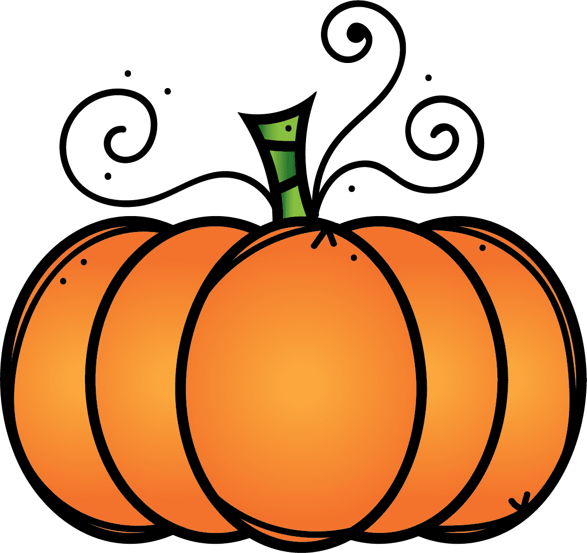 Pumpkin pin page clipart image