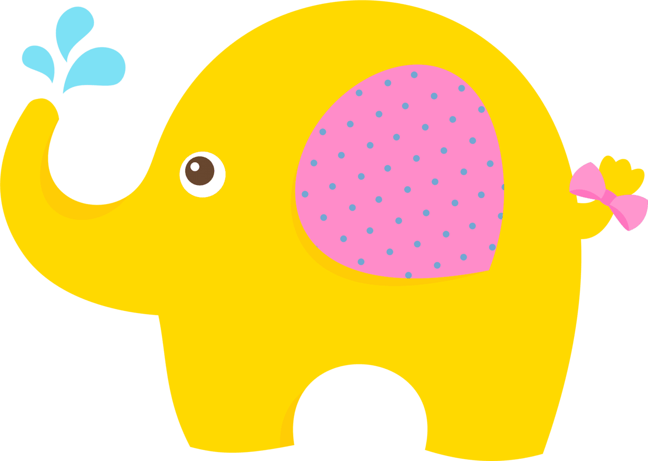 Kids painting ty elephant baby design clipart free