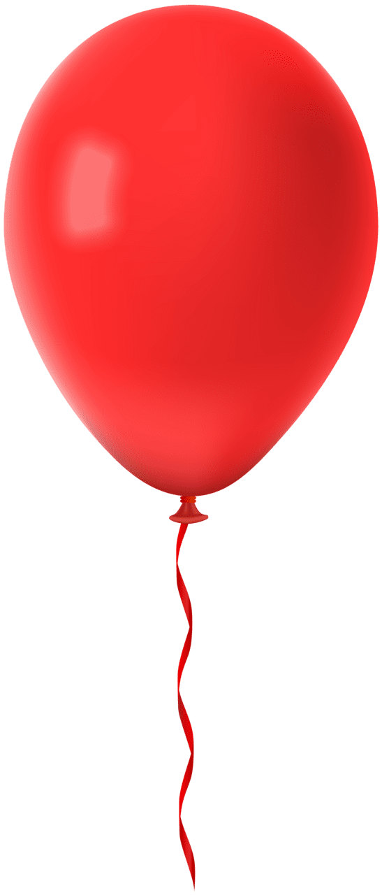 Red balloon clipart image