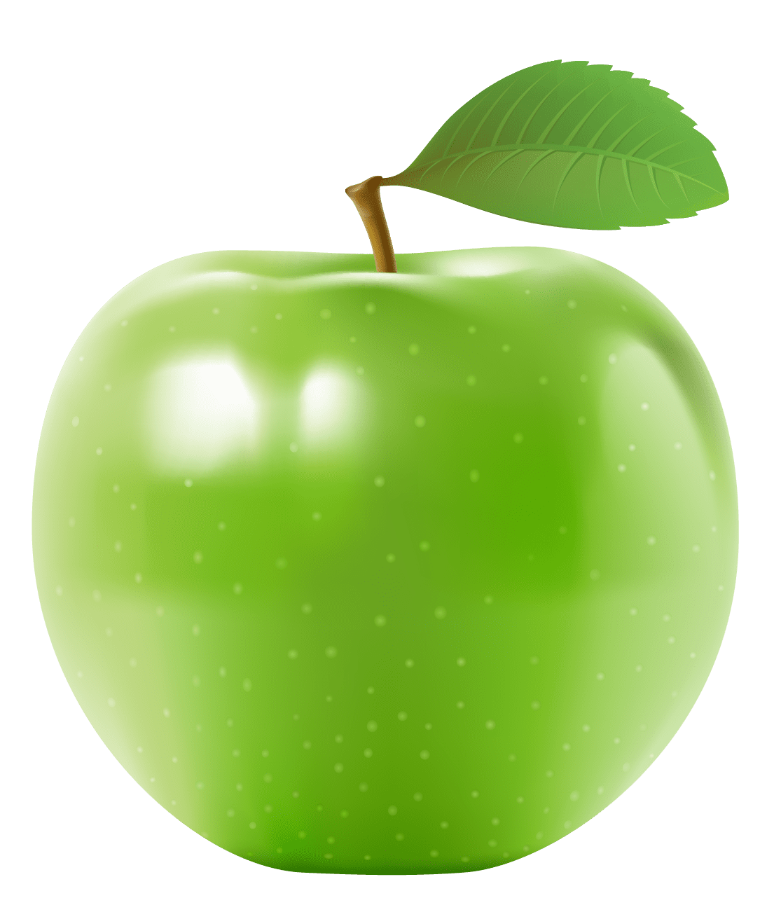 Green apple clipart logo