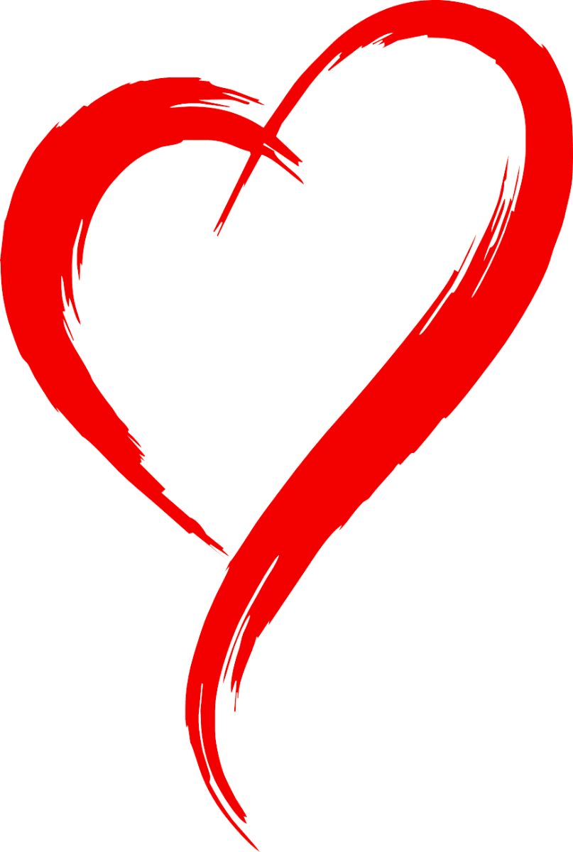 Heart pin page clipart transparent