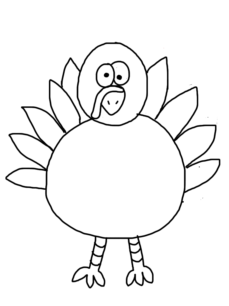 Turkey drawing template images pictures clipart