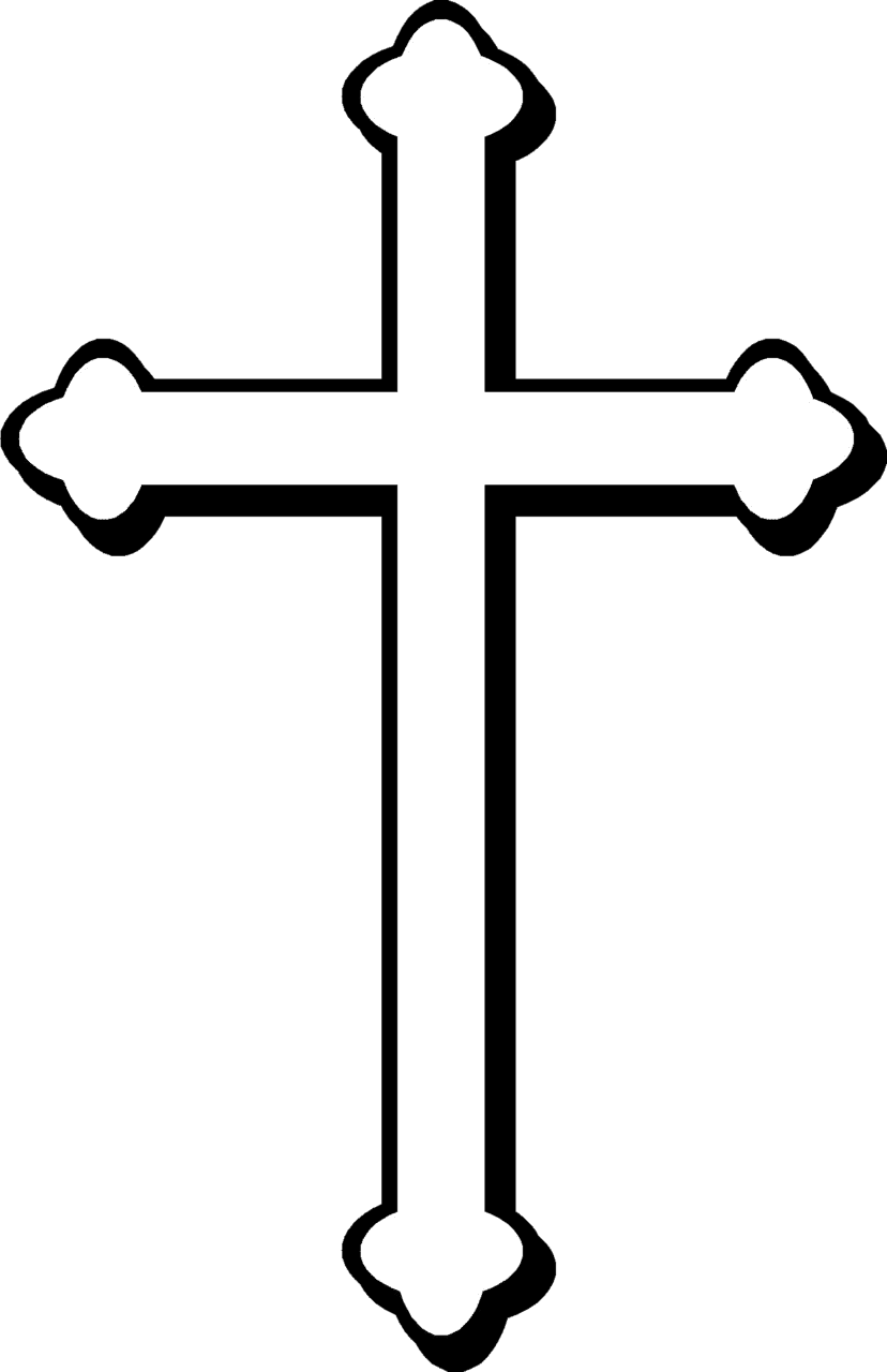 Christian cross clipart vector