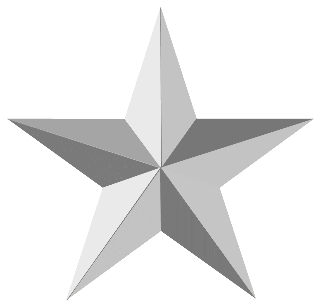 Silver star clipart photo