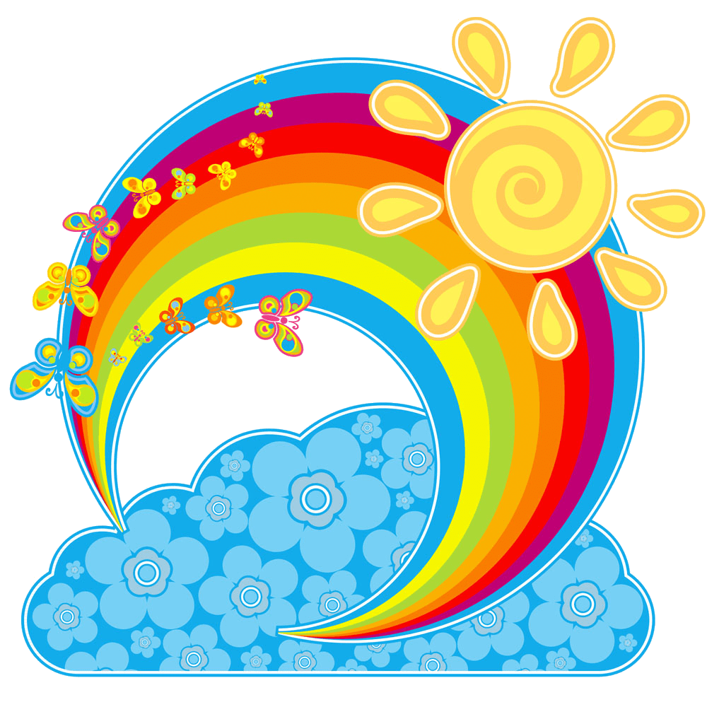 Rainbow cloud euclidean vector sky clipart transprent photography jardin pour enfants arc en ciel stich dessin