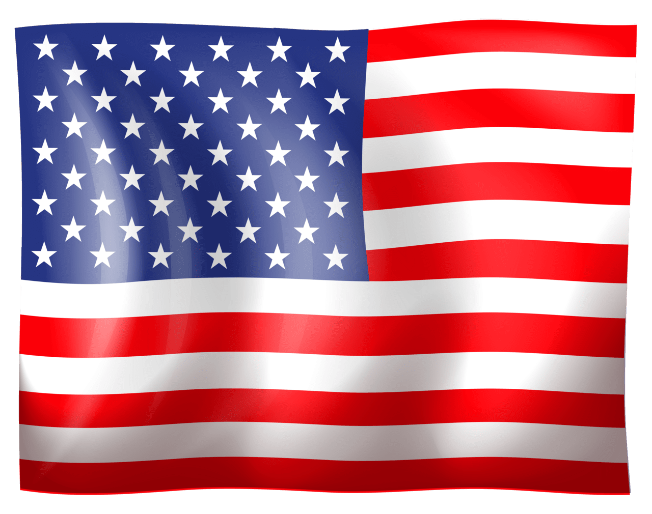 American flag usa clipart image