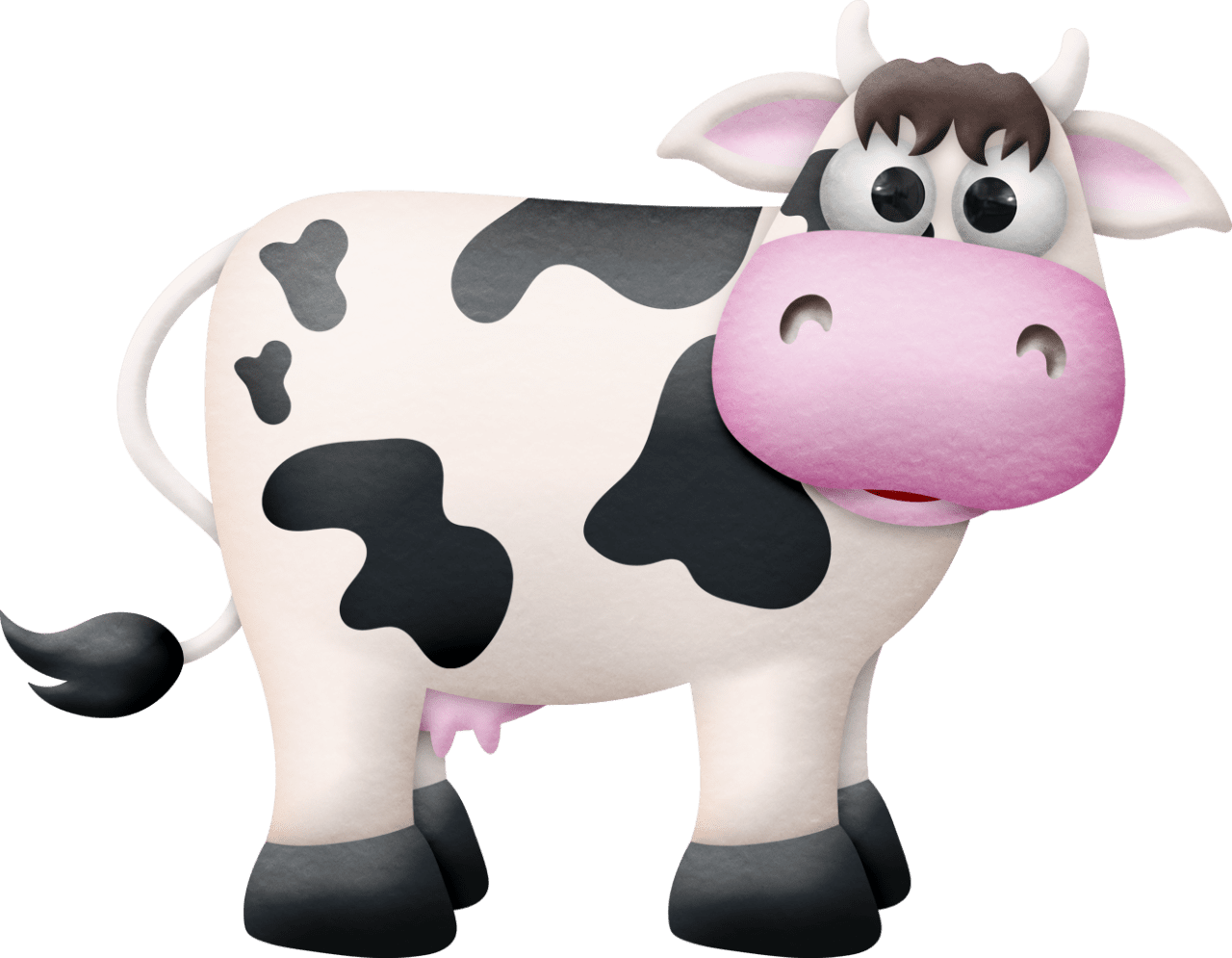 Cow oinka doodle moo clipart background