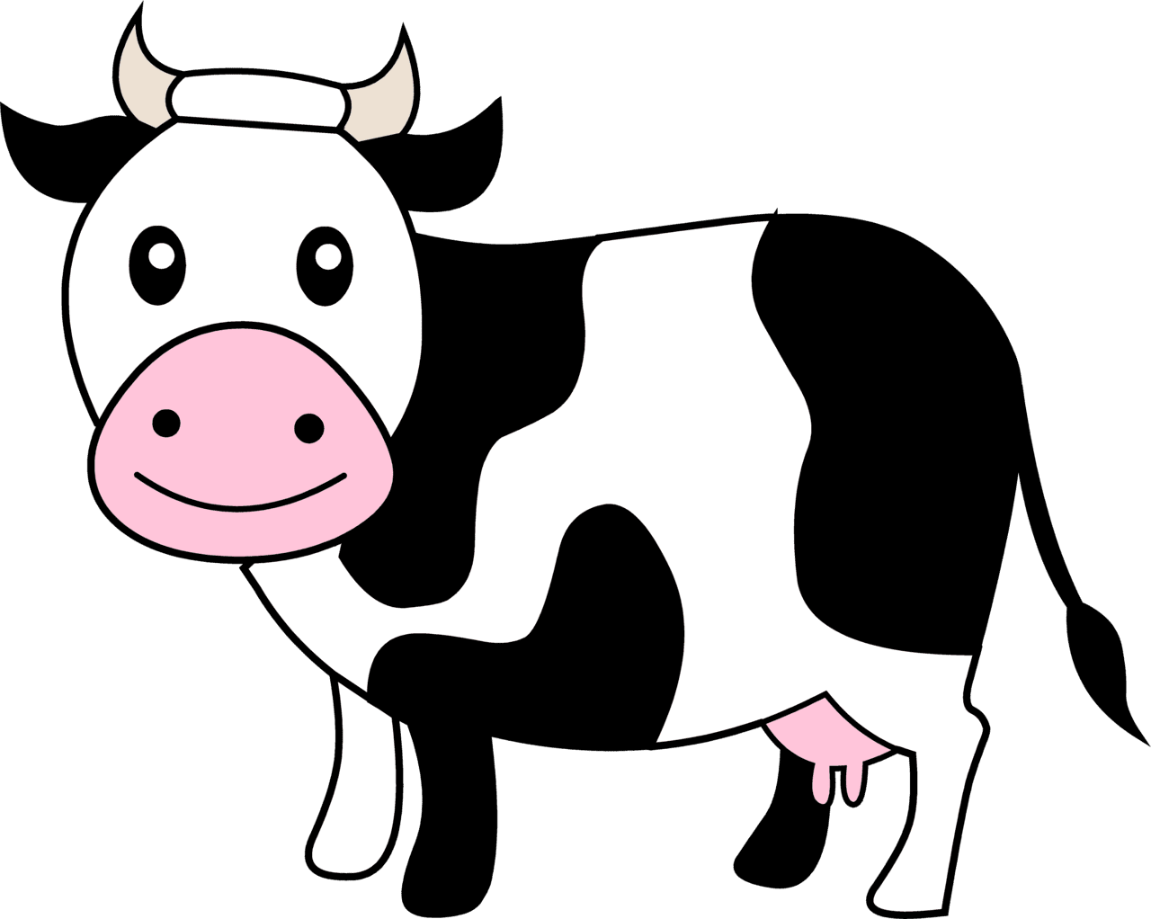 Cow pin page clipart clip art