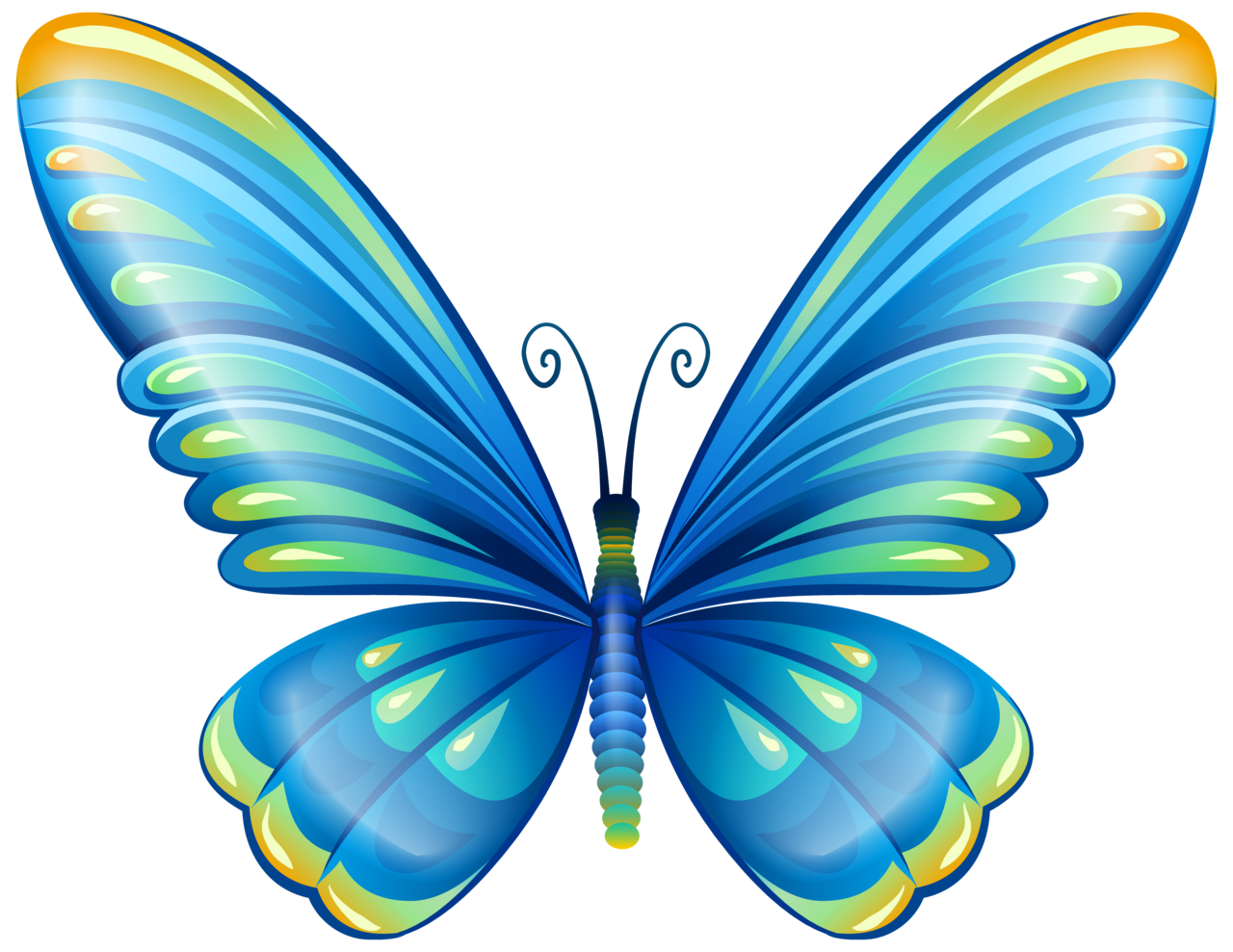 Large art blue butterfly clipart image pintura de borboleta borboletas desenho produ arte