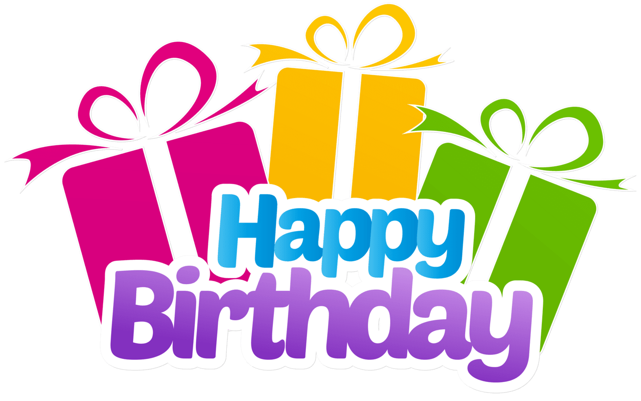 Happy birthday with ts clipart image