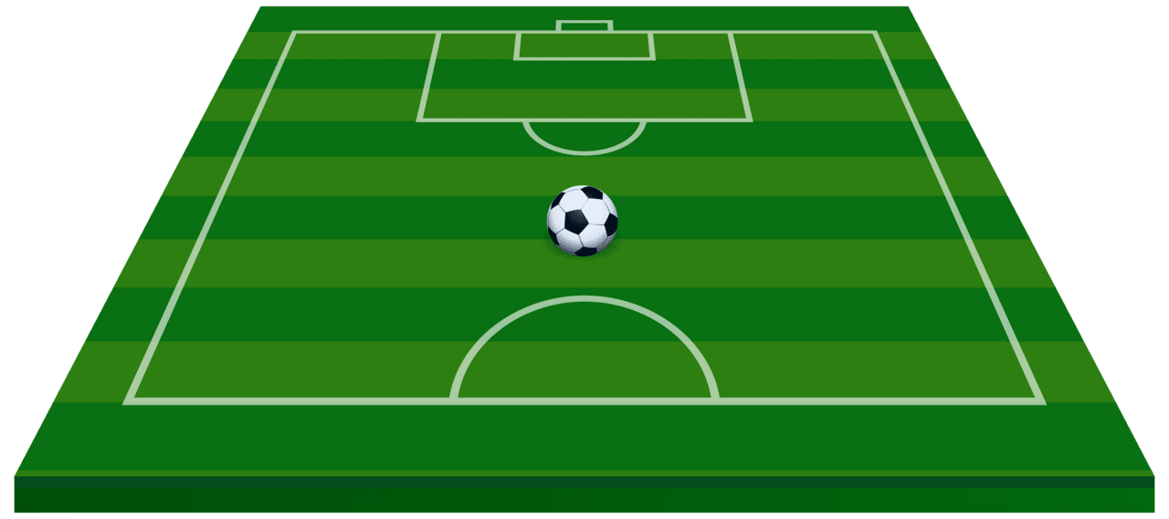 Soccer ball field clipart image