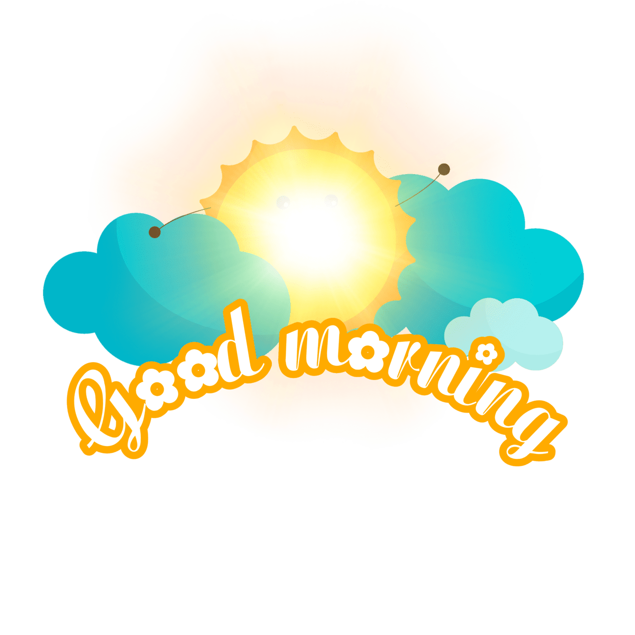 Sunshine good morn greet gs with sunsh quotes clipart logo