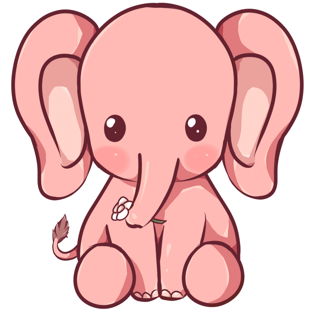 Kawaii elephant by dessineka deviantart clipart free