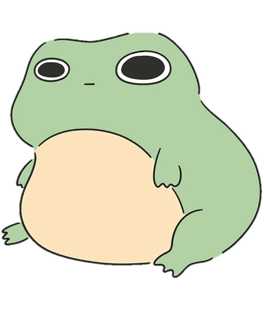 Cute little frog drawing clipart picture