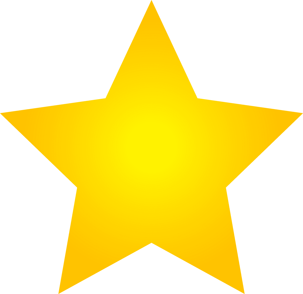 Best photos of gold star outline clipart