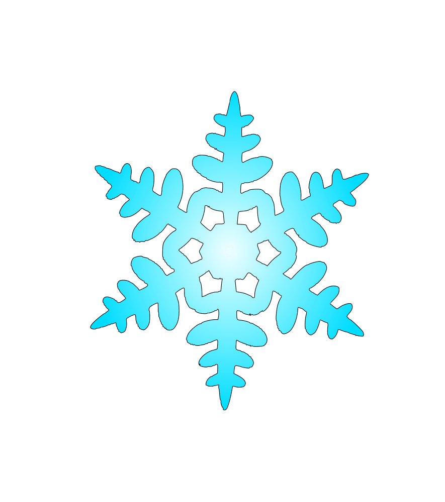 Snowflake linelabels clipart snow flake picture