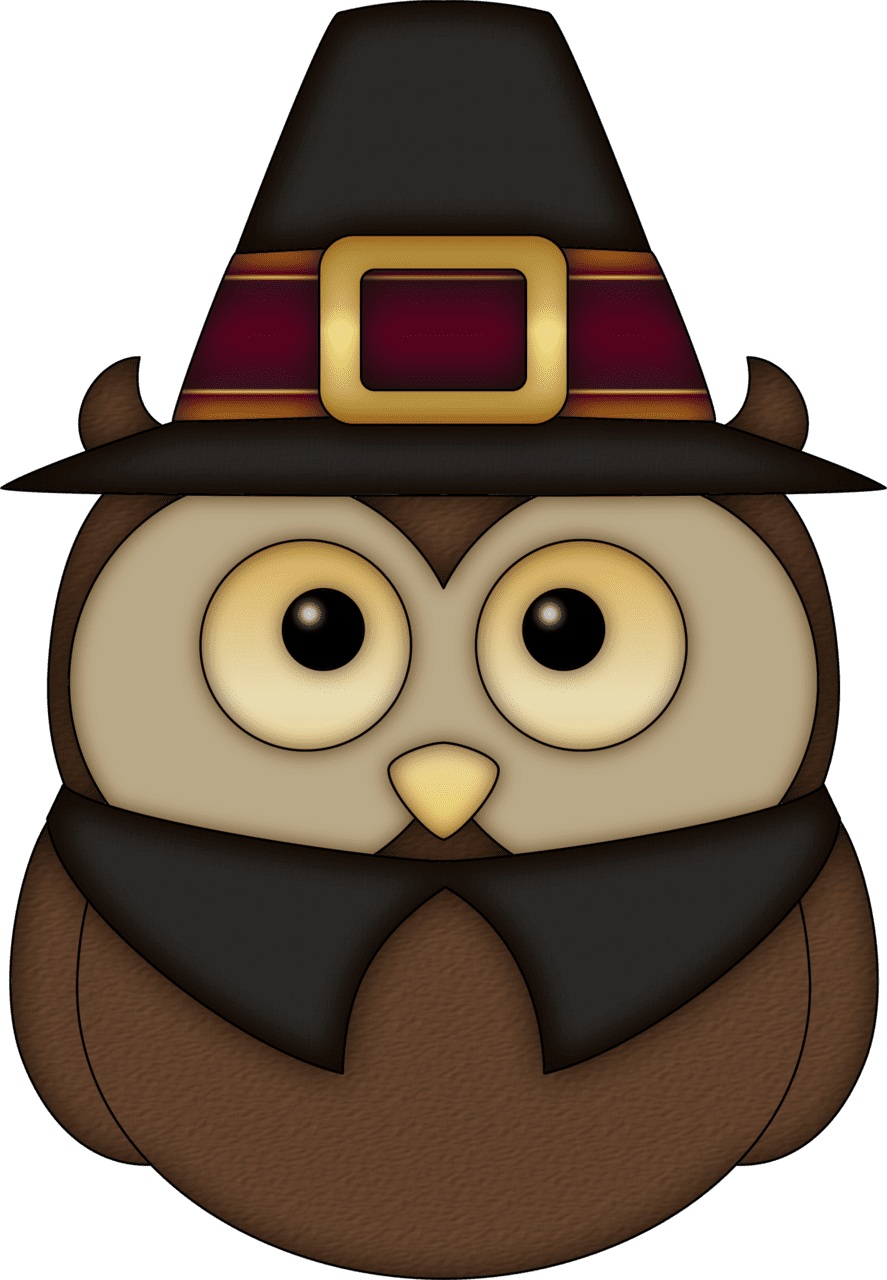 Clipart owl thanksgiving fall logo