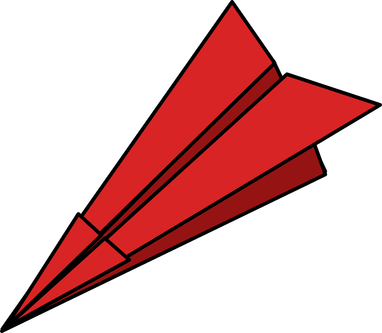 Airplane red paper plane image diy clipart